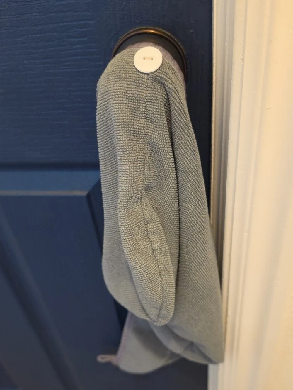 TruSpa Hair Turban in  Gray with Suede Trim